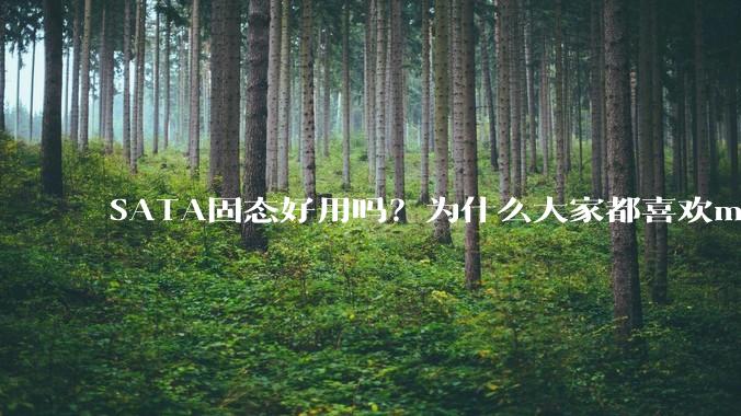 SATA固态好用吗？为什么大家都喜欢m.2呢？